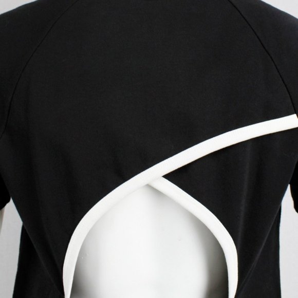 Dries Van Noten Black Open Back Short Sleeve Top - Picture 4 of 13